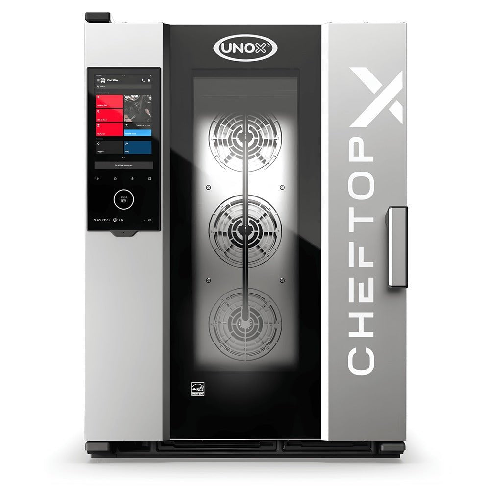 Horno Unox XADA-1011-GXRS-NP, horno combinado, en acero inoxidable.