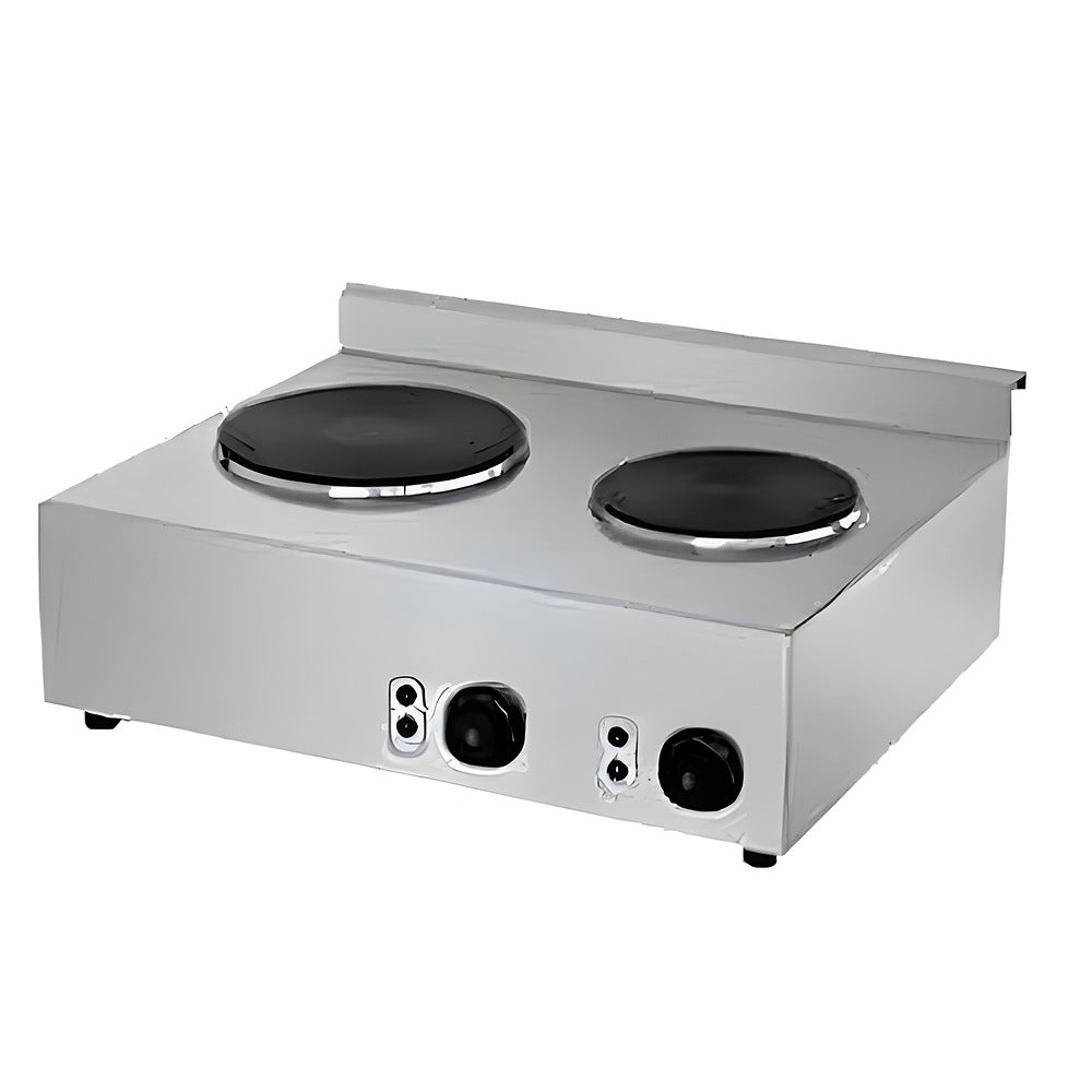 Parrilla Migsa HSC-2205, parrilla 2 quemadores, en acero inoxidable.