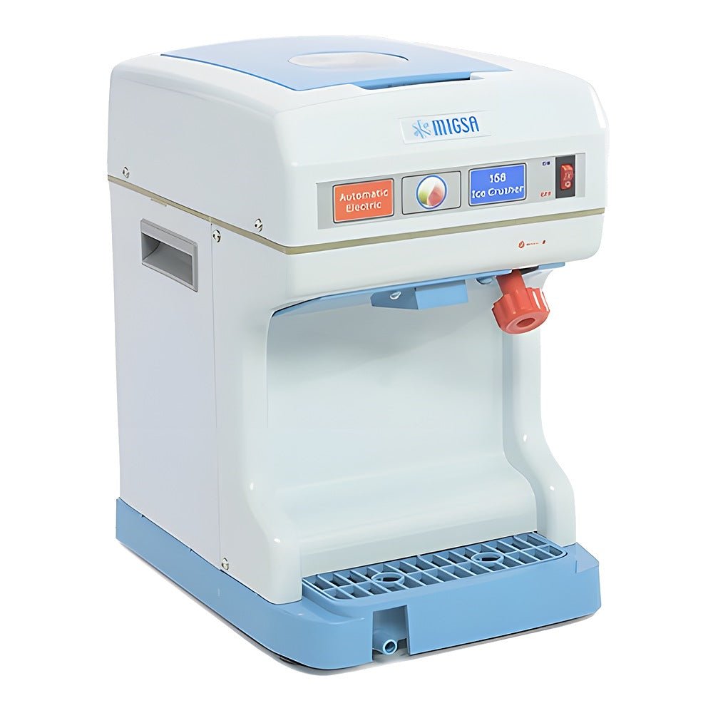 Migsa Starmax Ip-A188 Trituradora Hielo Raspados Frappe Mariscos, 50 kg, en acero inoxidable.