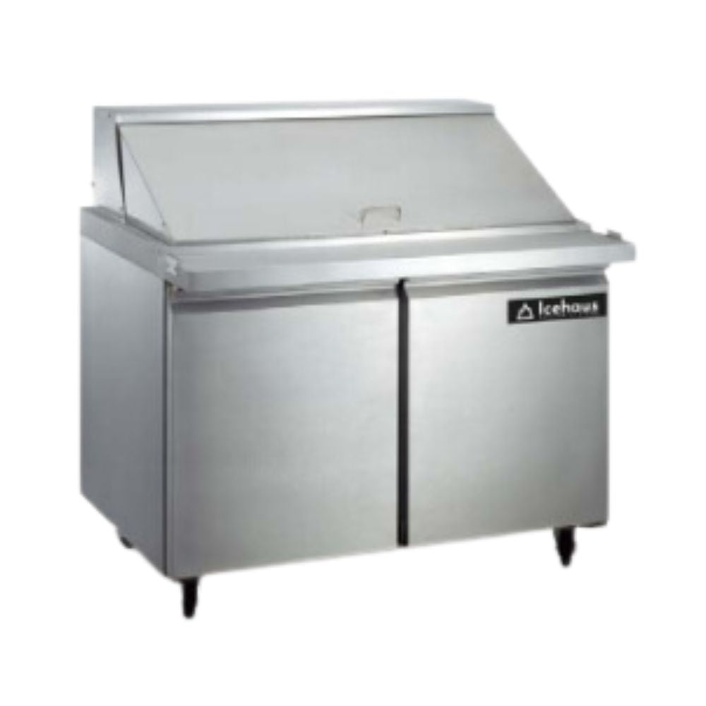 Icehaus MEMT-2P-SS-02 Mesa Refrigerada MEGA TOP 2 Puertas 13 ft3 Bar Restaurante Cafeteria Guarniciones Comedores Industriales Cocinas Industriales Panaderia Carniceria Preparacion Sushi Postres Ensaladas Baguettes.  KitchenMax.Store. Envíos seguros a todo México. Cotiza hoy mismo.