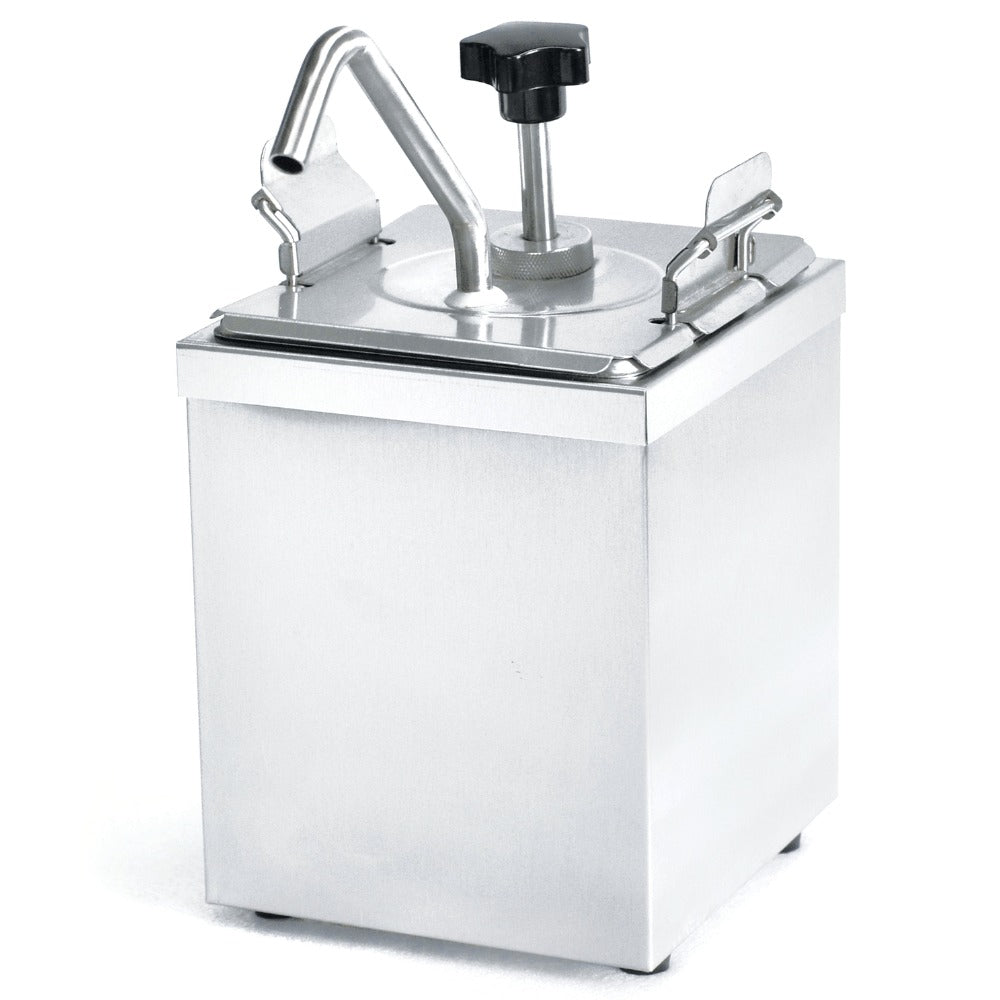 Dispensador de Condimentos Migsa JZF-1, 2.2 litros, en acero inoxidable.