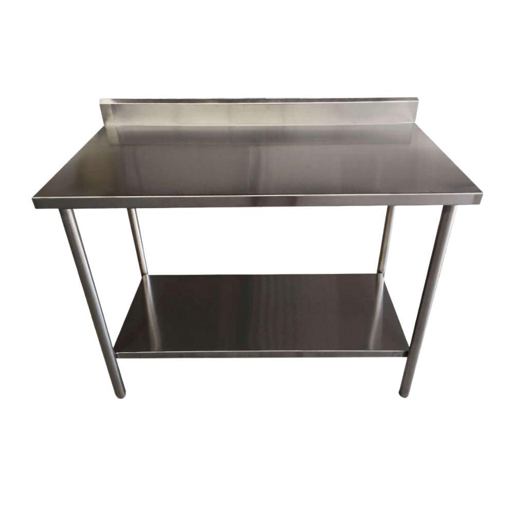 KitchenMax MT028 Mesa Trabajo Respaldo 280 x 60 x 90 cm Acero Inoxidable -  - KitchenMax Store - KitchenMax Store