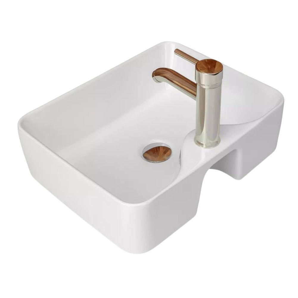 LAVABO MINDEJAL MLM2408406236 | Lavabo Ovalin | Cerámico | Hotel Restaurante Cafetería Llave Grifo Curvo Baño Pared Lavamanos Pileta Llave Agua Casa Baño Lavamanos Llave Grifo Sensor Baño Ahorrador de Agua Laboratorio Consultorio Hospital Consultorio Tocador