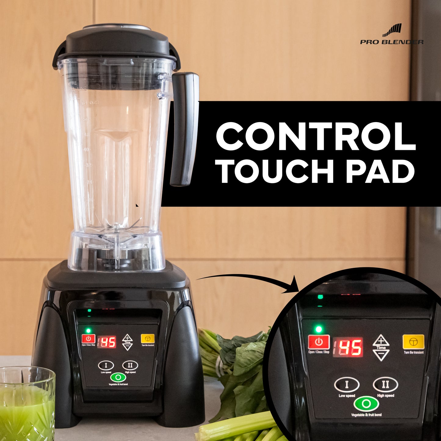 LICUADORA BALI EQUIPMENT PRO BLENDER HS-5350 TOUCH PRO | Licuadora Comercial | Panel Táctil |Cafeterías Bares Hoteles Restaurantes Cocina Industrial Restaurante Banquetes Bar Cafetería para Moler Triturar Licuar Puré LICUADORA BALI EQUIPMENT PRO BLENDER HS-5350 TOUCH PRO Ambientada