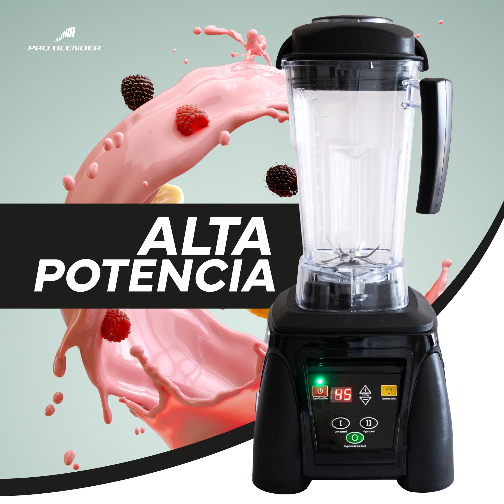 LICUADORA BALI EQUIPMENT PRO BLENDER HS-5350 TOUCH PRO | Licuadora Comercial | Panel Táctil |Cafeterías Bares Hoteles Restaurantes Cocina Industrial Restaurante Banquetes Bar Cafetería para Moler Triturar Licuar Puré LICUADORA BALI EQUIPMENT PRO BLENDER HS-5350 TOUCH PRO Ambientada