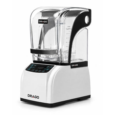 LICUADORA DRAGO LCD-15C-B | Licuadora con Guarda | Capacidad 1.5 L | Restaurante Cafetería | Licuadora Comercial de Vaso Profesional Triturar Moler Smoothies Batidos Salsas Acero Inoxidable Restaurante Bar Cafetería Cocina Comercial Negocio