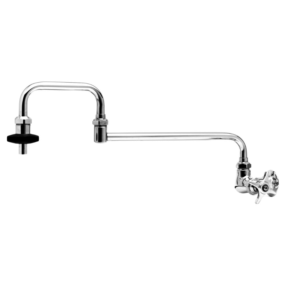 LLAVE T&S BRASS B-0592 | Llave Llenadora de Peroles | a Pared | Cocina Industrial Restaurante Hotel Restaurantes Hoteles Hospitales Cocinas Catering Escuelas Banquetes Industria Alimentaria Cocina Industrial Manguera de Llenado Equipo de Cocina Resistente a Altas Temperaturas Conexión Rápida Grado Alimenticio