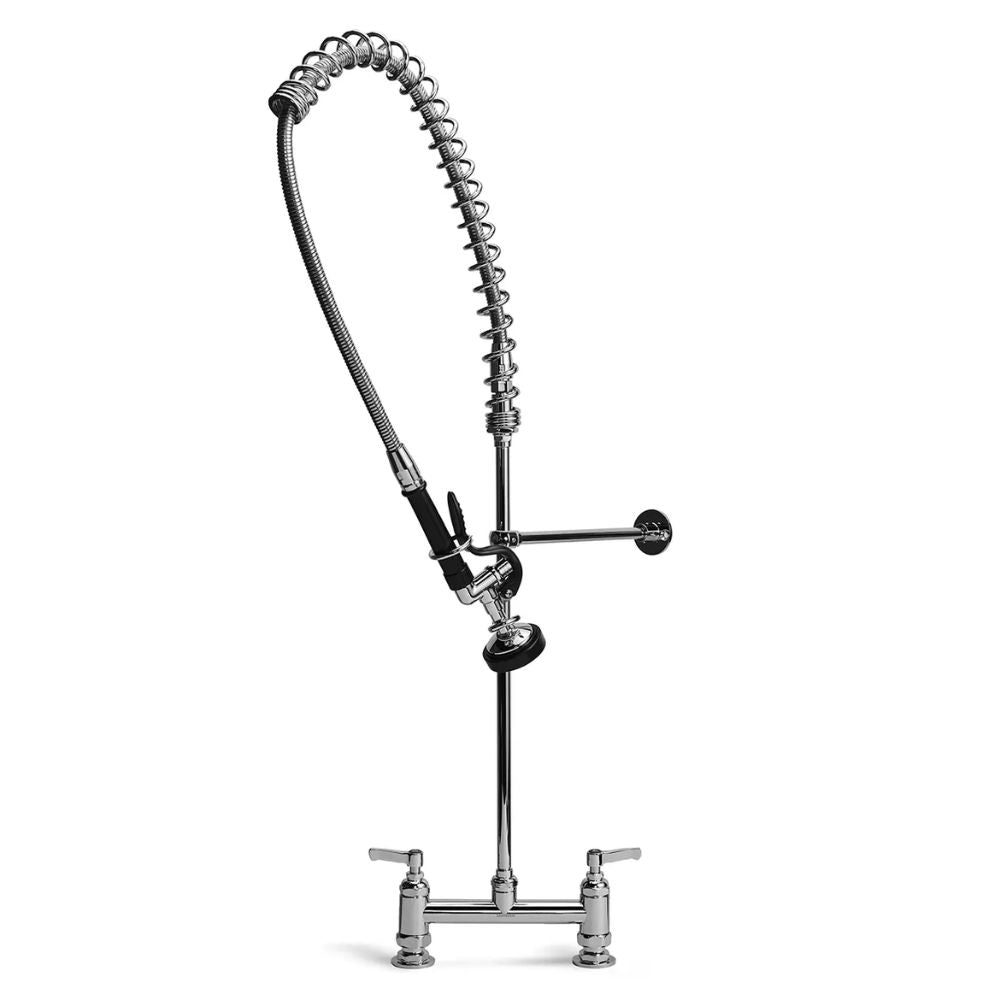 LLAVE DE PRE-LAVADO TKN TEKNIKITCHEN TKN2310 | Llave de Pr-lavado | Cubierta con Mezcladora | "8 | Restaurantes Hotel Cocina | Grifería Industrial Llave de Prelavado Mezcladora Cuello de Ganso Manguera Acero Inoxidable Cocina Industrial Restaurante Tarja Fregadero Hotel Cafetería