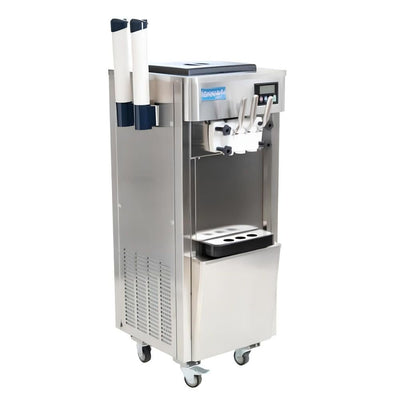 MIGSA BQL-825E | Máquina de Helado | Neveria Pasteleria Tiendas de autoservicio | Helado Suave | 200 a 240 Conos | 60 Gramos por Hora | 2 Sabores 1 Combinado | Dulces Colores Sabores Suavidad