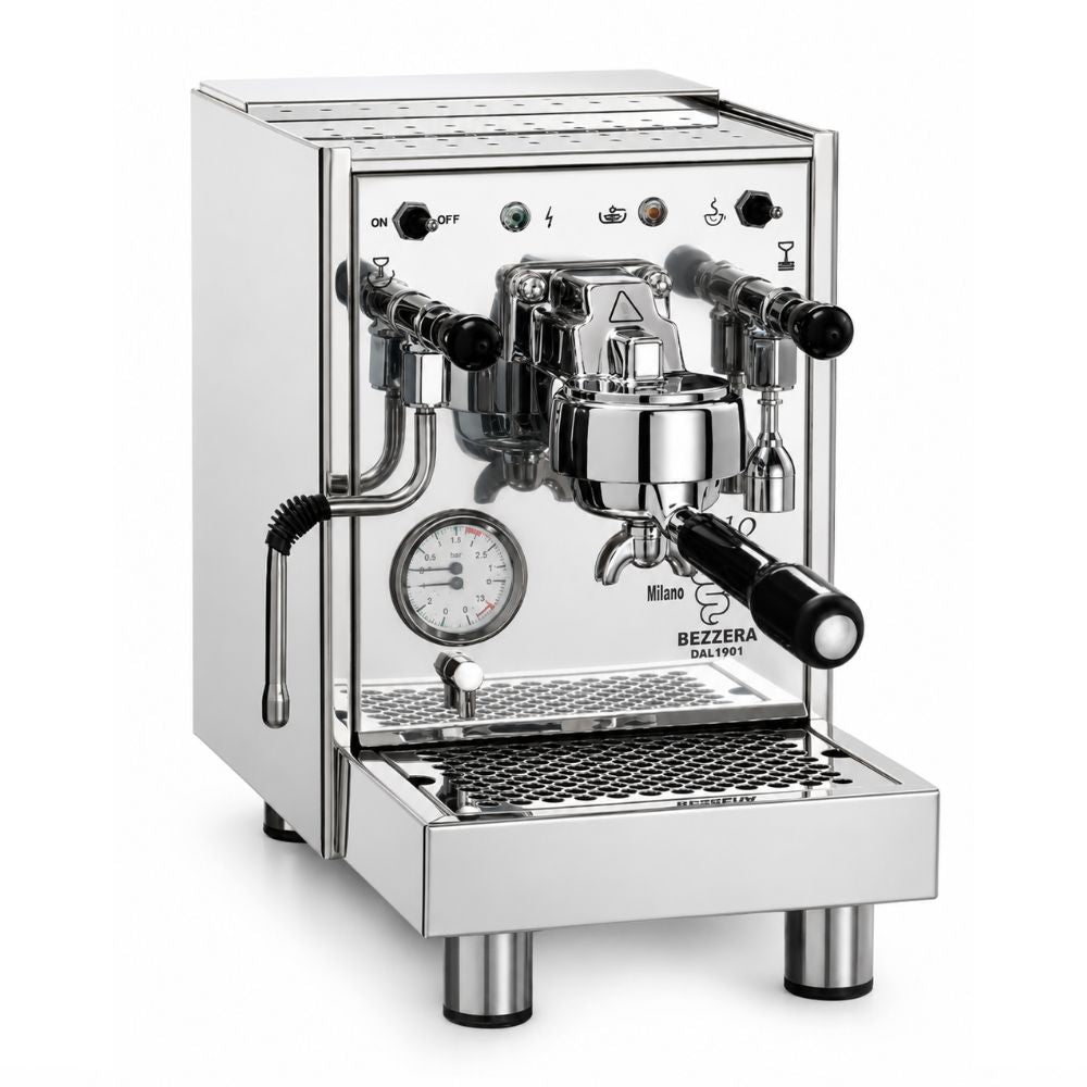 MAQUINA DE CAFÉ CRT BZ10PM1GR 200-015-004 | Maquina de Café Italiana | Caldera 1.5 Litros | Acero Inoxidable | Cocina Industrial Cafetería Restaurante