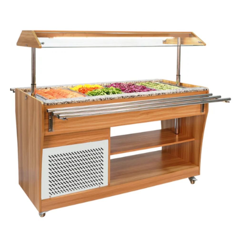 MESA BUFFETERA MIGSA RTS-1490L | Mesa Buffetera Refrigerada Móvil | 4 ...
