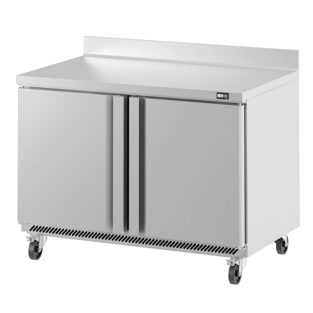 MESA CONGELADA INFRICO UC48FW | Mesa Congeladora Encimera Profunda | 2 Puertas | 14 Pies Cúbicos | Acero Inoxidable | Restaurante Cafetería Cocina Guarniciones Comedores Industriales Cocinas Industriales Panadería Carnicería Preparación Sushi Postres Ensaladas Baguettes Refrigerar Bajo Barra Conservar Comedor