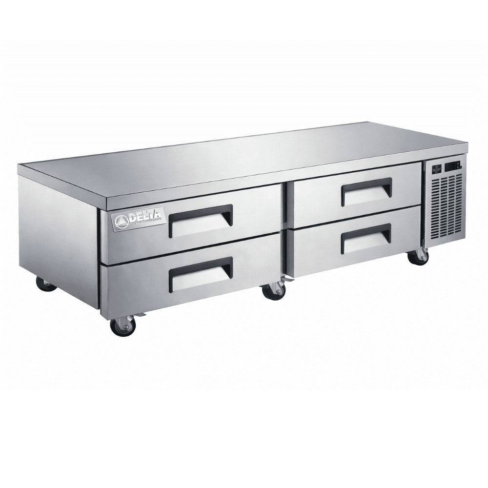BASE REFRIGERADA DELTA D-BC-4C | Base Refrigerada | 4 Cajones | 14 Pies Cúbicos | Acero inoxidable | Cocina Restaurante Hotel | Base Refrigerada Mesa Baja Refrigerada con Cajones Conservación Acero Inoxidable Restaurante Cocina Industrial Comedor Industrial Hotel Negocio