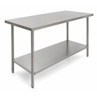MESA DE TRABAJO KING MTI-150 | Mesa de Trabajo en Isla | Frente 150 cm | Cocina Industrial Cafetería