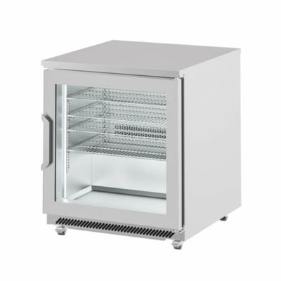 MESA INFRICO UC27RCR | Mesa Refrigerada Bajo Barra | 1 Puerta Cristal | 7 Pies Cúbicos | Ventilación Frontal | Acero Inoxidable | Cocina Restaurante Cafetería | Cafeteria Guarniciones Comedores Industriales Cocinas Industriales Panadería Carnicería Preparación Sushi Postres Ensaladas Baguettes Refrigerar Bajo Barra Conservar Comedor