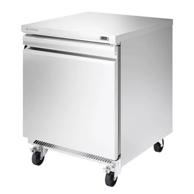 MESA REFRIGERADA INFRICO UC27R (Anterior) | Mesa Refrigerada Bajo Barra | 1 Puerta | 7 Pies Cúbicos | Acero Inoxidable | Restaurante Bar Cafetería |  Guarniciones Comedores Industriales Cocinas Industriales Panaderia Carnicería Preparación Sushi Postres Ensaladas Baguettes Refrigerar Bajo Barra Conservar Comedor