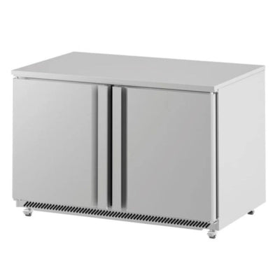 MESA INFRICO UC36R | Mesa Refrigerada Bajo Barra | 2 Puertas | 10 Pies Cúbicos | Ventilación Frontal | Contrapuerta Embutida | Restaurante Cafetería Cocina | Guarniciones Comedores Industriales Cocinas Industriales Panaderia Carniceria Preparación Sushi Postres Ensaladas Baguettes Refrigerar Bajo Barra Conservar Comedor