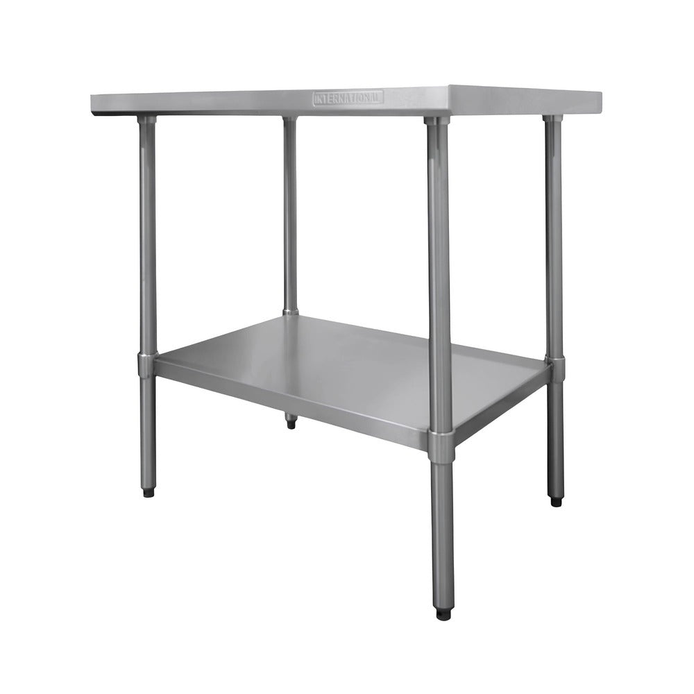 Mesa International MTI.90, mesa tipo isla, en acero inoxidable.