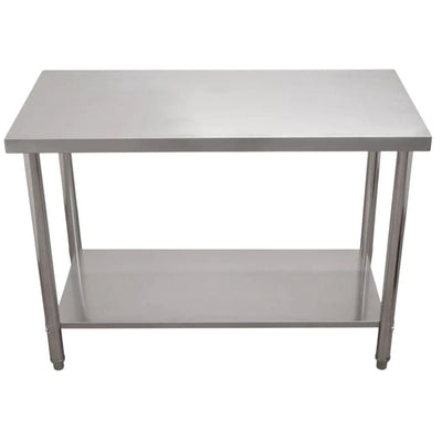 MESA MINDEJAL MLM1443458475 | Mesa Isla |  Frente 146 cm | Acero Inoxidable | Restaurante Cafetería Bar Superficie Amplia Ergonómica Resistente Multifuncional Ajustable Duradera Espacio de Almacenamiento Modular Compacta Estable Fácil de Limpiar Diseño Industrial Personalizable Versátil Antideslizante