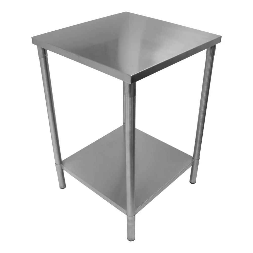 MESA MINDEJAL MLM1907748269 | Mesa de trabajo en Isla | Frente 60 cm | Acero Inoxidable | Cocina Industrial Restaurante Bar Superficie Amplia Ergonómica Resistente Multifuncional Ajustable Duradera Espacio de Almacenamiento Modular Compacta Estable Fácil de Limpiar Diseño Industrial Personalizable Versátil Antideslizante