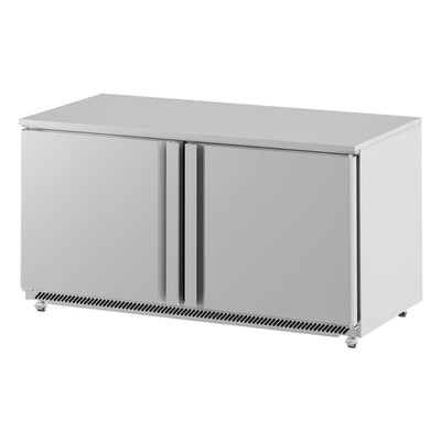 MESA REFRIGERADA INFRICO UC60R | Mesa Refrigerada Bajo Barra | 2 Puertas Sólidas | 17 Pies Cúbicos | Acero Inoxidable | Restaurante Bar Cafeteria Bar Restaurante Cafeteria Guarniciones Comedores Industriales Cocinas Industriales Panaderia Carniceria Preparación Sushi Postres Ensaladas Baguettes