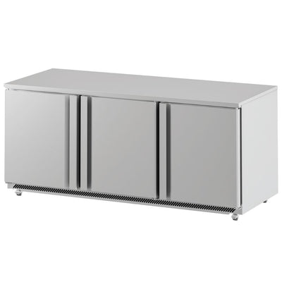 MESA REFRIGERADA INFRICO UC72R | Mesa Refrigerada Bajo Barra | 3 Puertas Sólidas | 21 Pies Cúbicos | Acero Inoxidable | Restaurante Bar Cafetería Bar Restaurante Cafeteria Guarniciones Comedores Industriales Cocinas Industriales Panaderia Carniceria Preparación Sushi Postres Ensaladas Baguettes