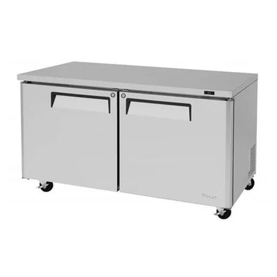 MESA REFRIGERADA TURBO AIR MUR60N | Mesa Refrigerada Bajo Barra | 16 Pies Cúbicos | 2 Puertas Sólidas | Acero Inoxidable | Bar Restaurante Cafetería Bar Restaurante Cafeteria Guarniciones Comedores Industriales Cocinas Industriales Panaderia Carniceria Preparación Sushi Postres Ensaladas Baguettes