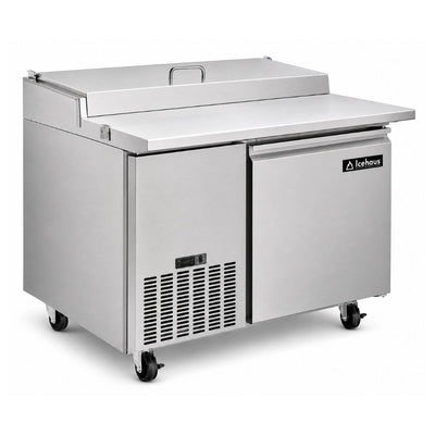 MESA DE TRABAJO ICEHAUS MP-1P-SS-02 | Mesa Preparación de Pizzas | 1 Puerta Solida | Acero Inoxidable | Restaurante Hotel Cocina Industrial | Mesa de Preparación Refrigerada Mesa Fría de Trabajo Mega Top Pizza Ensaladas Sándwiches Ingredientes Acero Inoxidable Supermercados Restaurantes Cocina Industrial Cremería
