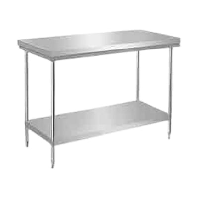 MESA DE TRABAJO KEITER KREPPSLAND TW-10 | Mesa de Trabajo de 1.00 Metro | Entrepaño | Acero Inoxidable | Cocina Industrial Restaurante Hotel
