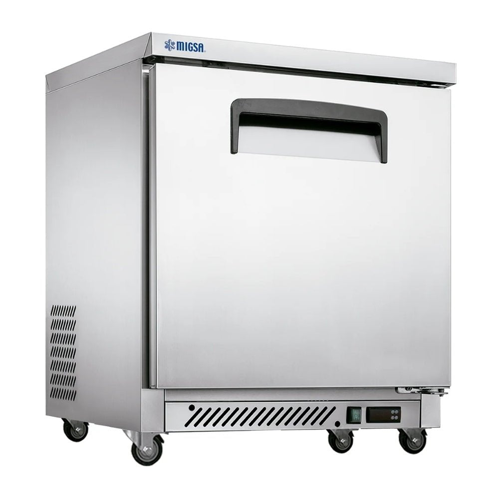 MESA FRÍA CONGELADA MIGSA UC-27F-1 | Mesa Fría Congelada | 1 Puerta | Acero Inoxidable |  Restaurantes Cafeterías Bares Panaderías Pastelerías Pizzerías Sandwicherías Cocinas de comida rápida Hoteles Cocinas industriales Food trucks Servicios de catering Barras de bebidas Tiendas de conveniencia