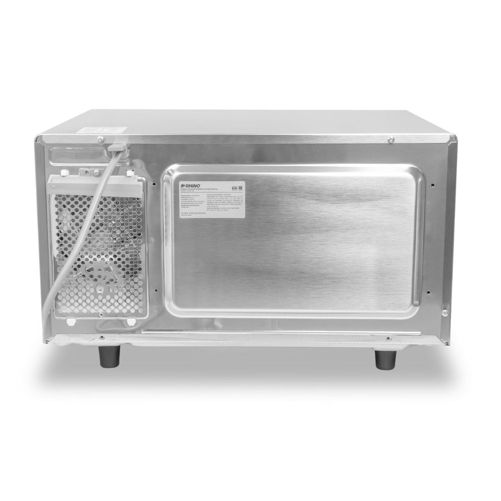 MICROONDAS RHINO HOMIC-09D | Horno de Microondas Digital | Capacidad: 25 L / 0.9 ft3 Pies Cúbicos | Cafetería Restaurante | Horno de Microondas Comercial Industrial Calentar Alimentos Rápido Acero Inoxidable Restaurante Cocina Cafetería Hotel Oficina Negocio Tienda de Conveniencia