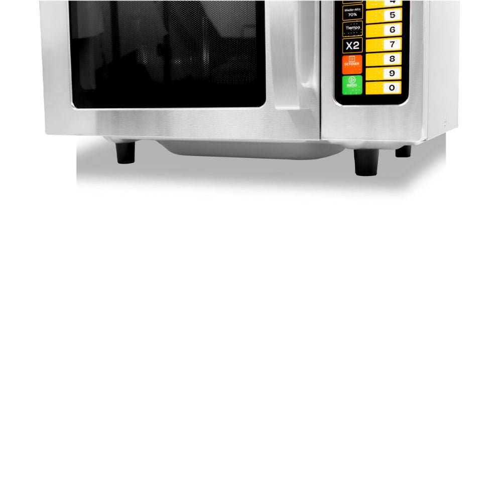 MICROONDAS RHINO HOMIC-09D | Horno de Microondas Digital | Capacidad: 25 L / 0.9 ft3 Pies Cúbicos | Cafetería Restaurante | Horno de Microondas Comercial Industrial Calentar Alimentos Rápido Acero Inoxidable Restaurante Cocina Cafetería Hotel Oficina Negocio Tienda de Conveniencia
