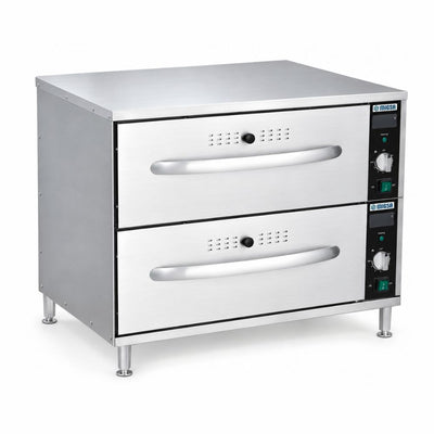 Migsa HW-82, calentador de alimentos, en acero inoxidable.