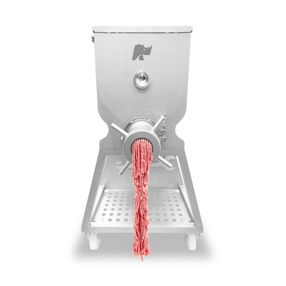 MOLINO RHINO MOLME-1300 | Molino Mezclador | Capacidad de Tolva: 50 kg | Capacidad de Producción: 1300 kg / hr | Carnicería Restaurante Cocina Industrial Carnicería Restaurante Cremeria Carne Molida Roja Puerco Res Pollo Negocio Cocina Industrial 