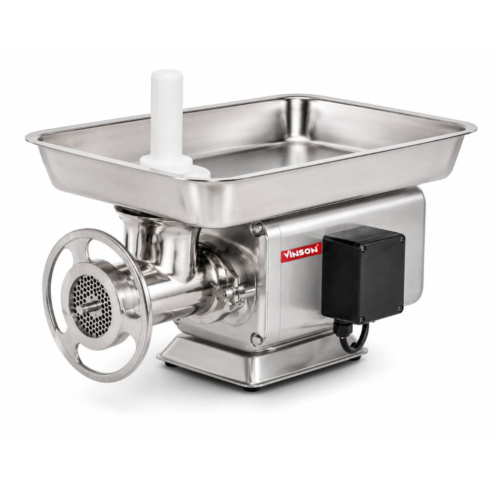 MOLINO RHINO MOLAI-22 | Molino Carne 300 Kg Hora | Cedazo 22 | Acero Inoxidable | Zona de Alimentos Embutidos Molienda | Molino para Carne Moledora Picadora Carne Molida Res Puerco Pollo Comercial Industrial Acero Inoxidable Carnicería Cremería Restaurante Negocio