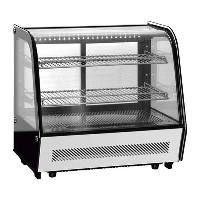 Migsa Rtw-120L Vitrina Refrigerada Cristal Curvo. 70.2 cm. 120 Lts / 4.23 pies - 110 V - Vitrinas Refrigeradas - Migsa - KitchenMax Store