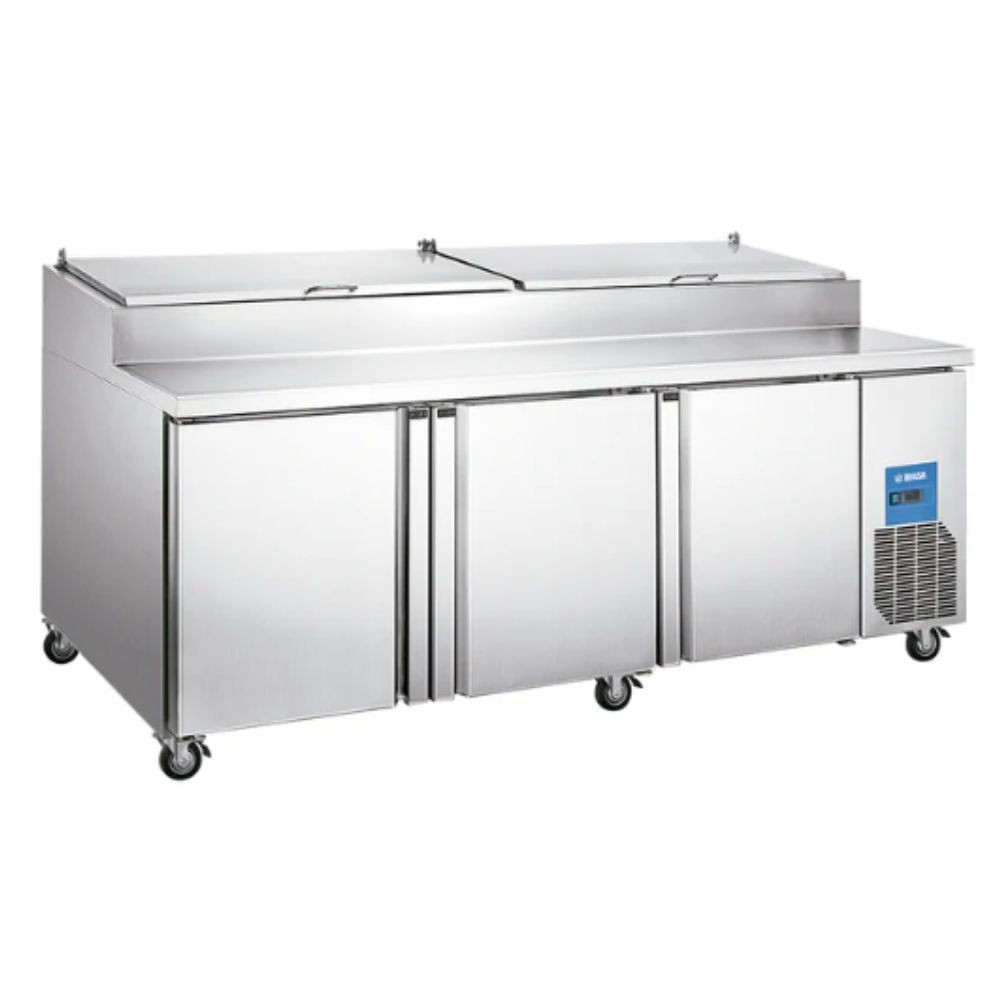 Migsa Picl3 Mesa Preparación 3 Puertas Acero Inoxidable