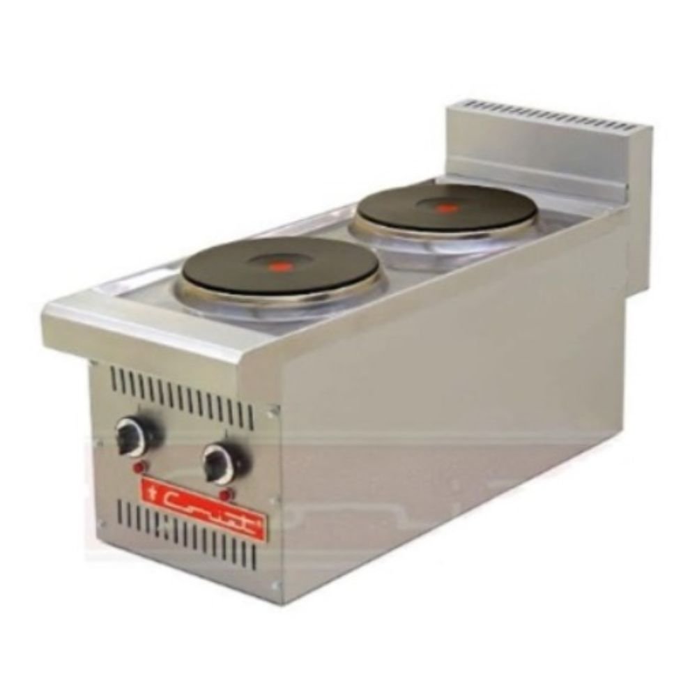 PARRILLA CORIAT PCV-2-E | Parrilla | 2 Quemadores | Eléctrico | Acero Inoxidable | Local Bistro Cenaduria Cocinas Fondas Restaurantes Cenadurías Comedores Industriales Preparación de Alimentos Cocción 