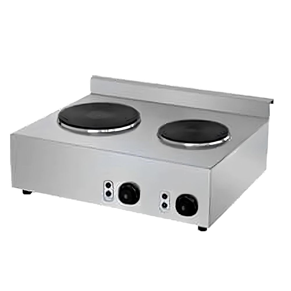 MIGSA HSC-2205 | Parrilla | Restaurante Fonda Hotel Cafeteria Bistro | 2 Quemadores | Electrica | Acero Inoxidable | Parrilla Electrica Termostato Platos Coccion Voltaje Industrial Preparacion Platos Resistencia Alimentos Cocina
