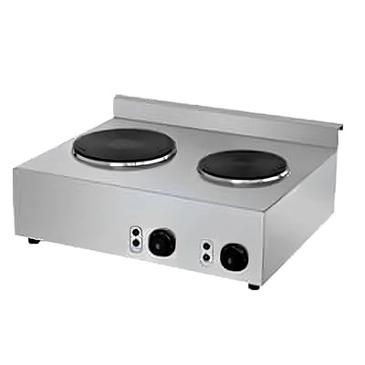 MIGSA HSC-2205 | Parrilla | Restaurante Fonda Hotel Cafeteria Bistro | 2 Quemadores | Electrica | Acero Inoxidable | Parrilla Electrica Termostato Platos Coccion Voltaje Industrial Preparacion Platos Resistencia Alimentos Cocina