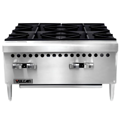 PARRILLA VULCAN VCRH12 | Estufa Parrilla a Gas | 2 Quemadores | 1 Cajón | Gas | Acero Inoxidable | Cafetería Restaurante Hotelería Bases  Patas Cocina Industrial Equipos Accesorios Para Mesas Comedor  Parrillas Asadores Planchas