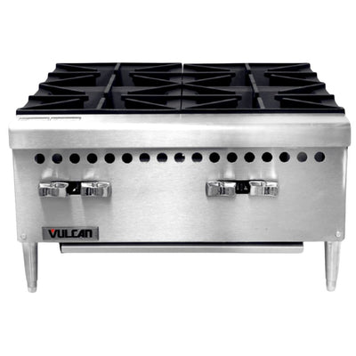 PARRILLA VULCAN VCRH24 | Estufa Parrilla a Gas | 4 Quemadores | Gas | Acero Inoxidable | Cafetería Restaurante Hotel Cocinas Fondas Restaurantes Cenadurías Comedores Industriales Preparación de Alimentos Cocción