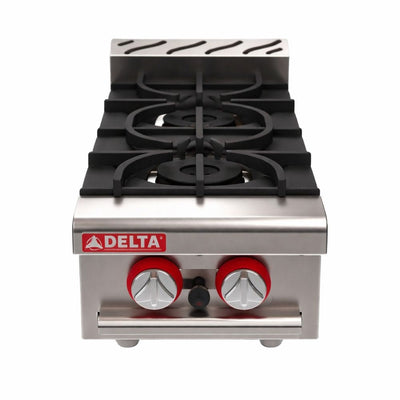 PARRILLA DELTA 1-2 V | Parrilla | Frente 30.5 cm | 2 Quemadores | Cafetería Restaurante Hotelería Cocinas Industriales Hospitales Hotelería Industrial Food Chef Emprende Comedores 