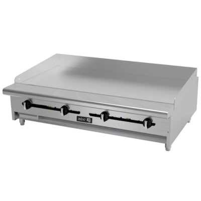 PLANCHA ASBER AEMG-48-H | Plancha | Charola anti-derrame | Gas | Acero Inoxidable | 4 Quemadores | Hotel Restaurante Lonchería Fonda Bar | Plancha 48" Lonches Cocción Piloto Bandeja Charola Derrame Desmontable Nivelador Cold Rolled Panel de control Ergonómico Cocina Industrial Preparación alimentos Gourmet Buffet Restaurante Hotel Snack Quemador Hierro Taquería Negocio Fonda