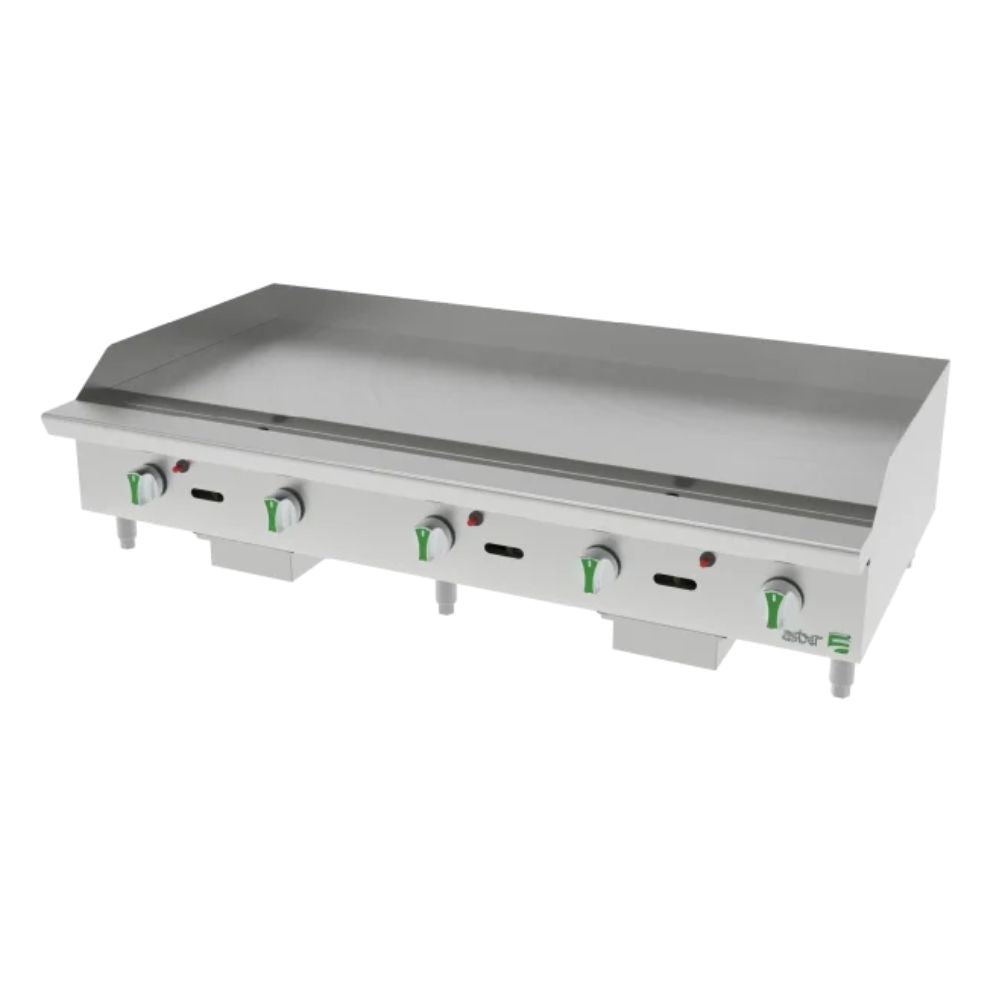 PLANCHA ASBER AETG 60 EM | Gas | 5 Quemadores | Acero Inoxidable | Taquería Hoteles Comedores Industriales Restaurante Cafetería Cocina Industrial Comedor Grill Cortes Cenaduría Hotel | Respaldo Charola Quemador Parilla Restaurante Niveladores Empotrar Base Comedor Uso Rudo Acero Inoxidable Grill Alimento Cocción Preparación Cortes Hotel Cenaduría Cocina Económica Radiante Gourmet