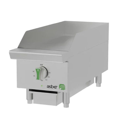 Plancha Asber Aetg E 12 Em, plancha eléctrica emerald line, en acero inoxidable.