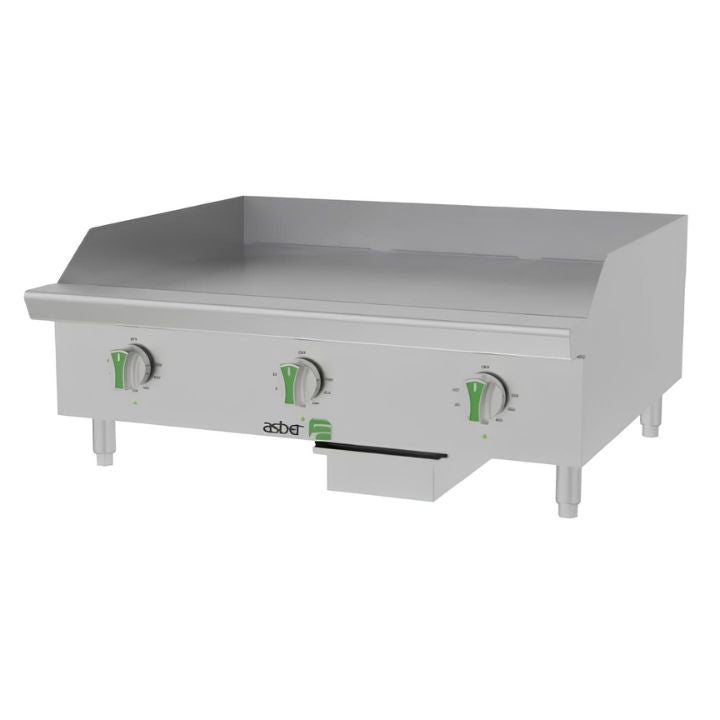 PLANCHA ASBER AETG E 36 EM | Plancha Eléctrica EMERALD LINE | 3 Resistencias | Restaurante Cafetería Carne Pollo Tacos Hamburguesas Hot Dog Tacos Barbacoa Tacos Dorados Tortas Panini Restaurante Comedor Cocina Industriales Negocio Fonda Taqueria Cenaduria