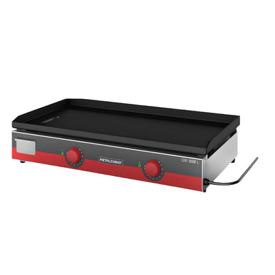 PLANCHA METALCUBAS CBE1000L | Plancha Eléctrica | Termostato | Acero Inoxidable | Cafetería Negocio Carne Pollo Tacos Hamburguesas Hot Dog Tacos Barbacoa Tacos Dorados Tortas Panini Restaurante Comedor Cocina Industriales Negocio Fonda Taquería Cenaduría 