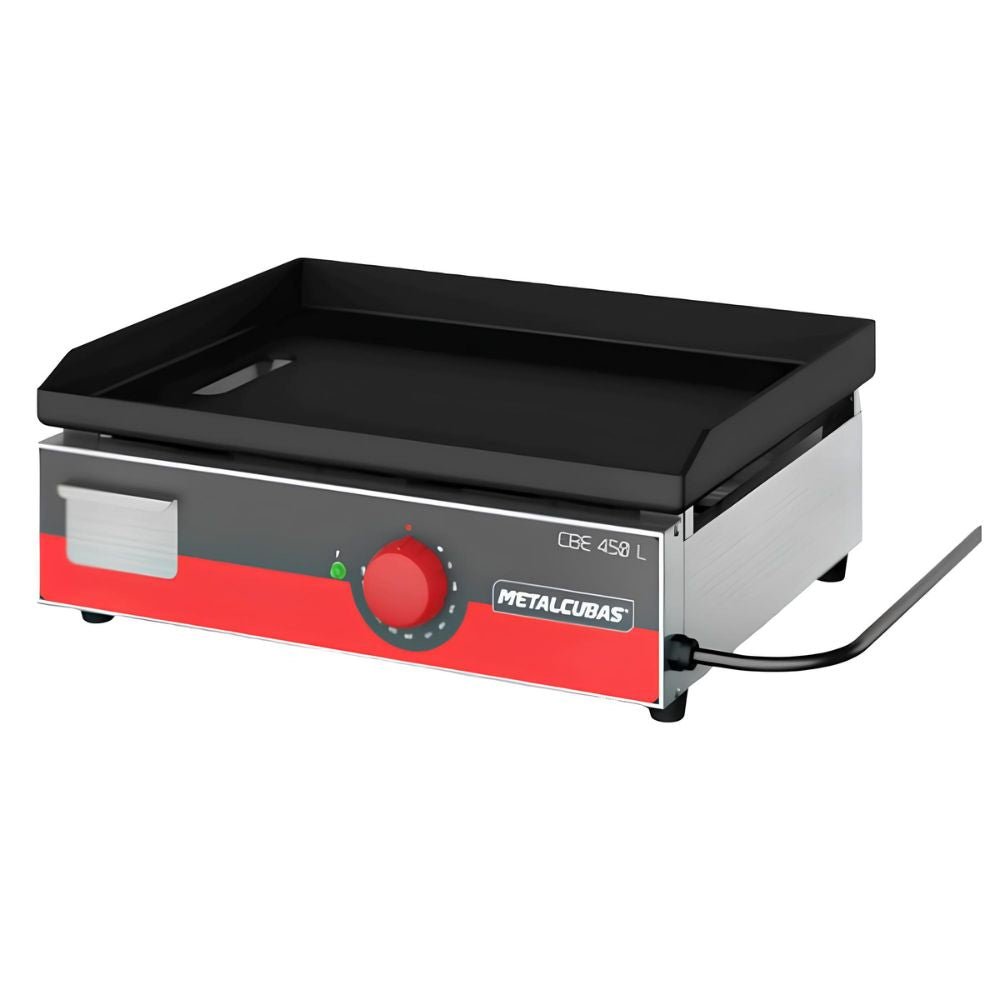 PLANCHA METALCUBAS CBE450L | Plancha Eléctrica | Acero Inoxidable | Restaurantes Cafeterías Bares Food trucks Cocinas industriales Comedores industriales Hoteles Negocios de hamburguesas snacks