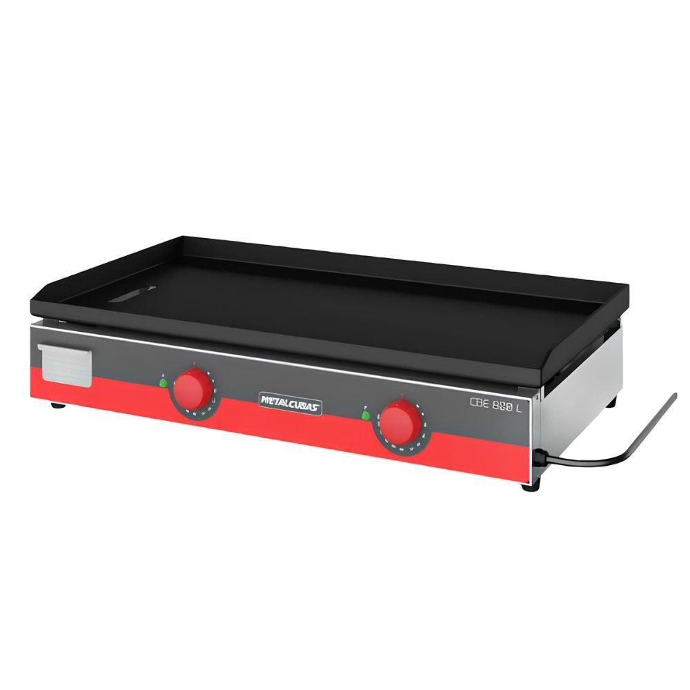 PLANCHA METALCUBAS CBE800L | Plancha Eléctrica Light | Acero Inoxidable | Restaurantes Taquerías Food trucks | Plancha de Asar para Tacos Hamburguesas Hot Dogs Tortas Paninis Comal Comercial Industrial Gas Eléctrica Taquería Fonda Restaurante Cocina Industrial Negocio